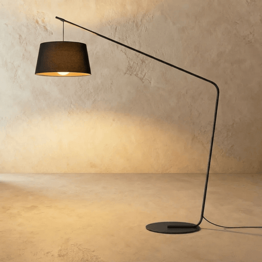 Lampadaire Nimbe en tissu