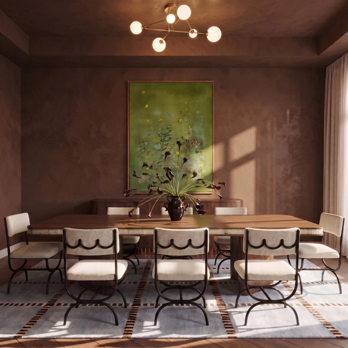 Plafonnier Velours en verre
