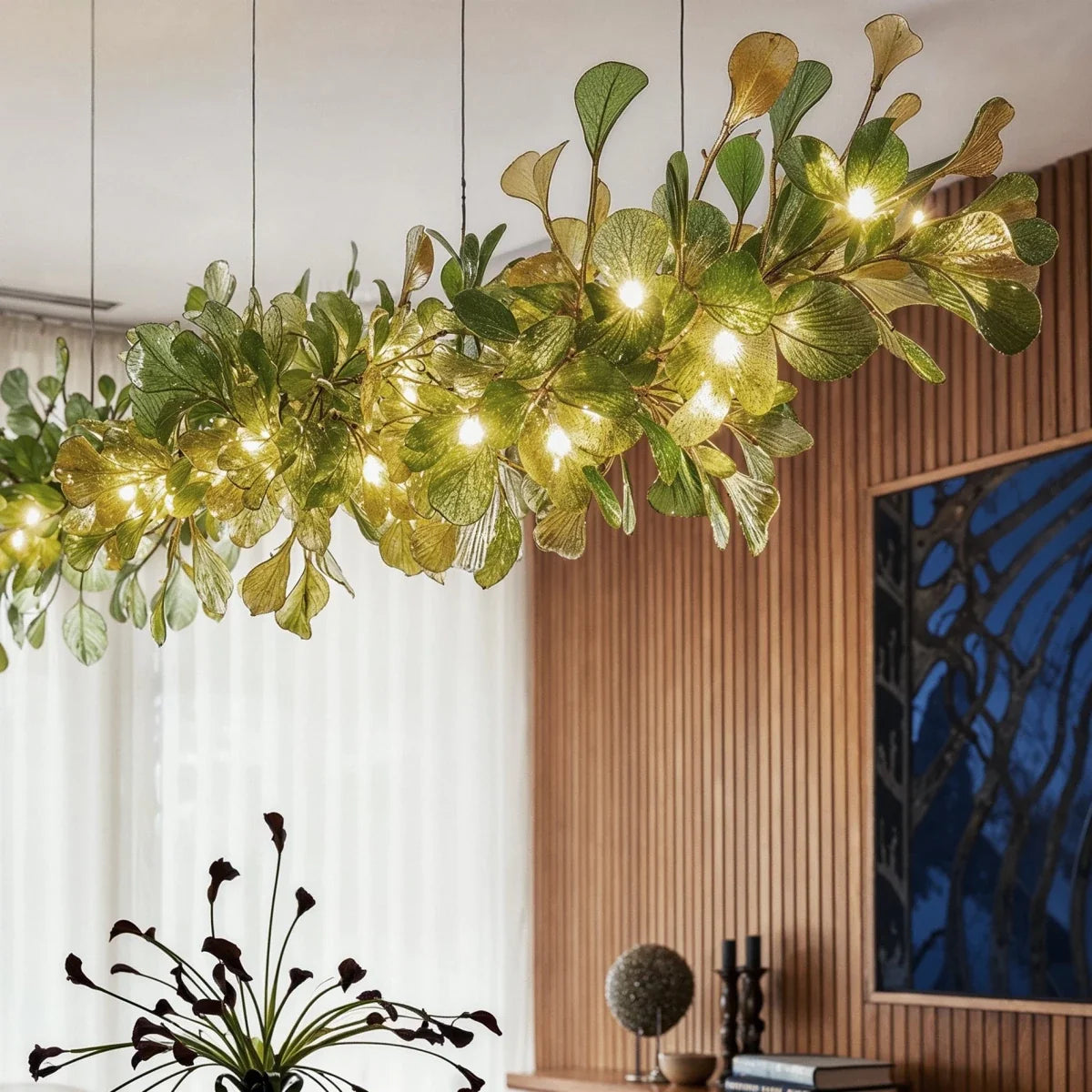Lustre Céleste en verre