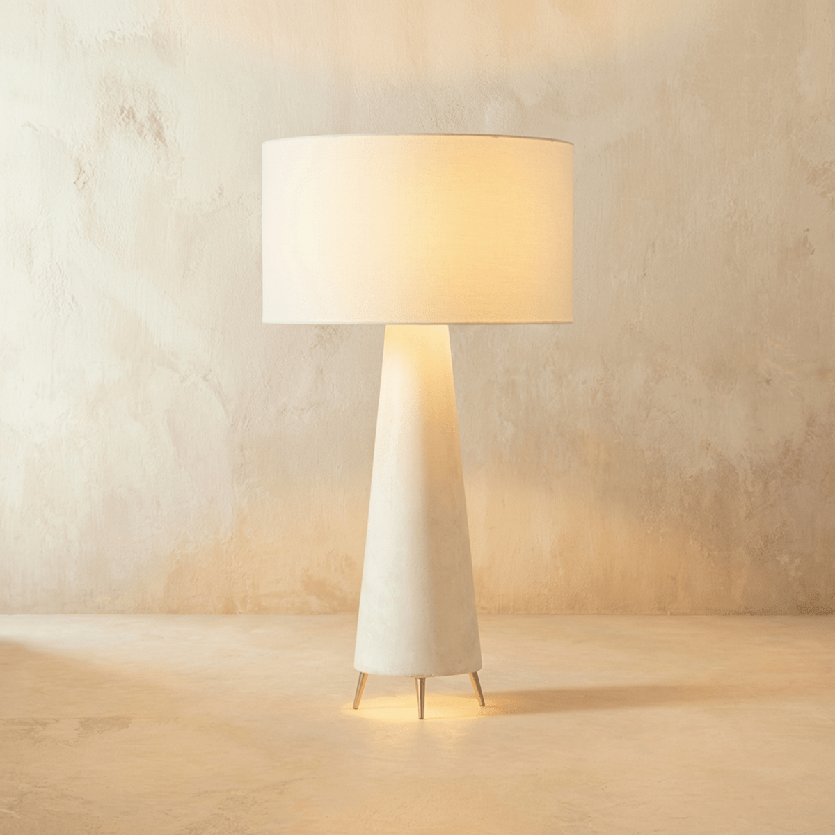 Lampadaire Opale en tissu