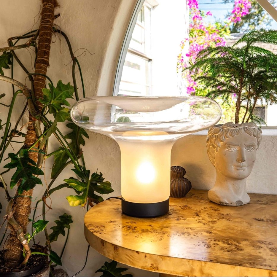 Lampe à poser Quartz en verre