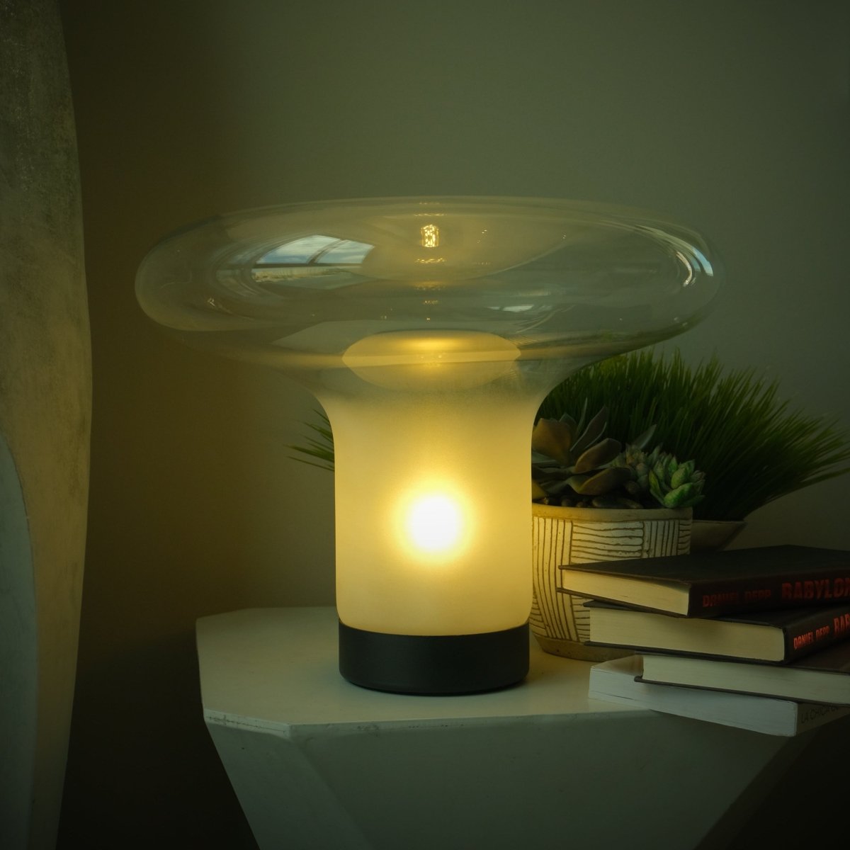 Lampe à poser Quartz en verre