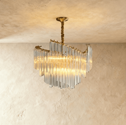 Lustre Dune en cristal