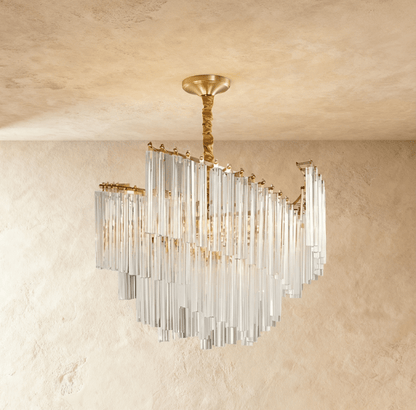 Lustre Dune en cristal