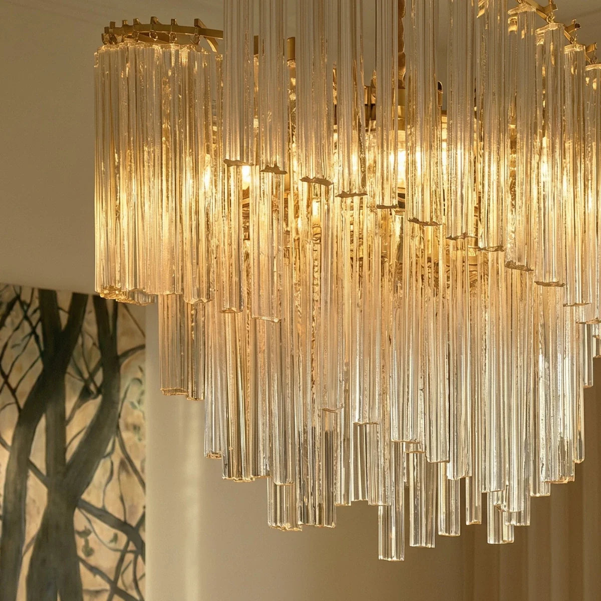 Lustre Dune en cristal