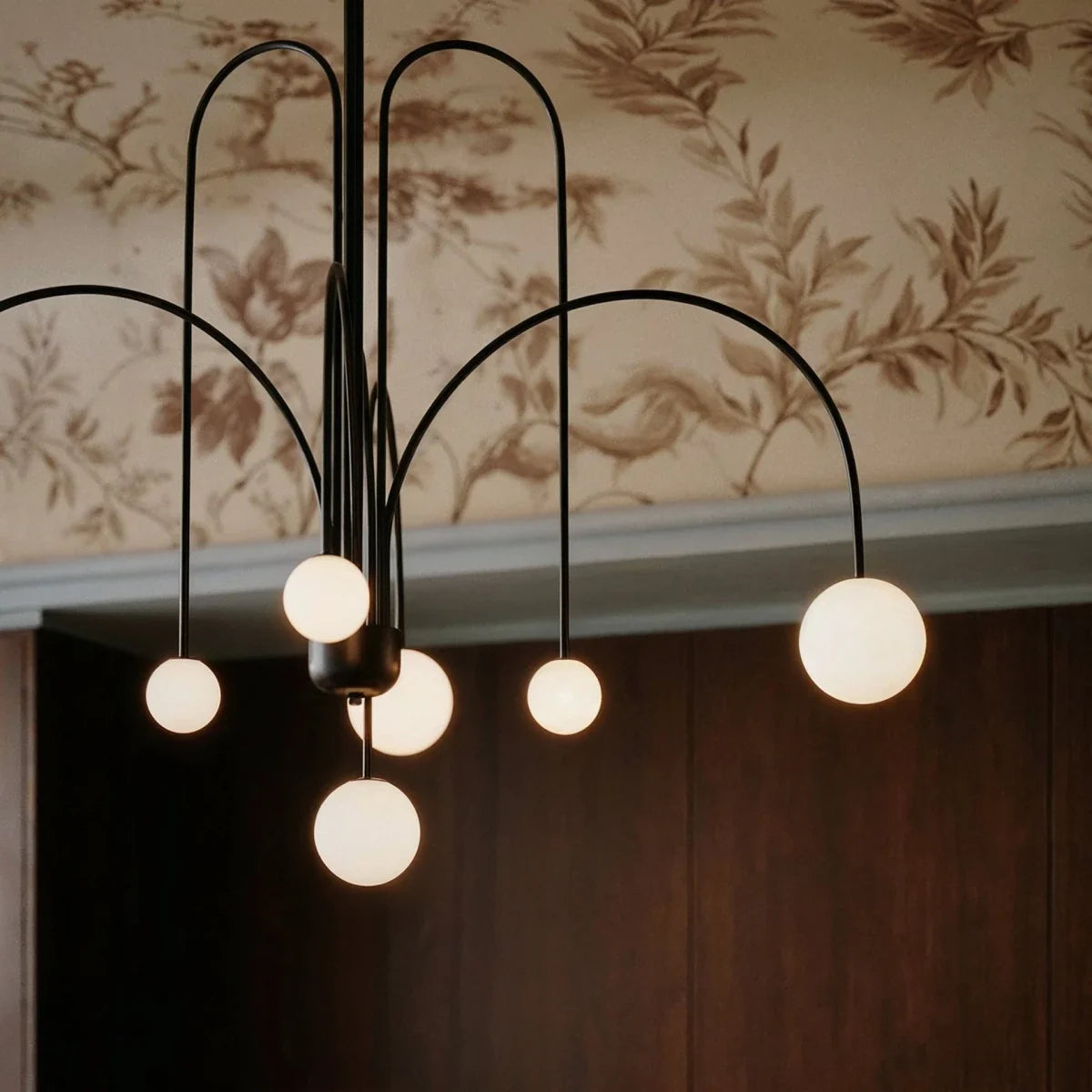 Lustre Éther en verre