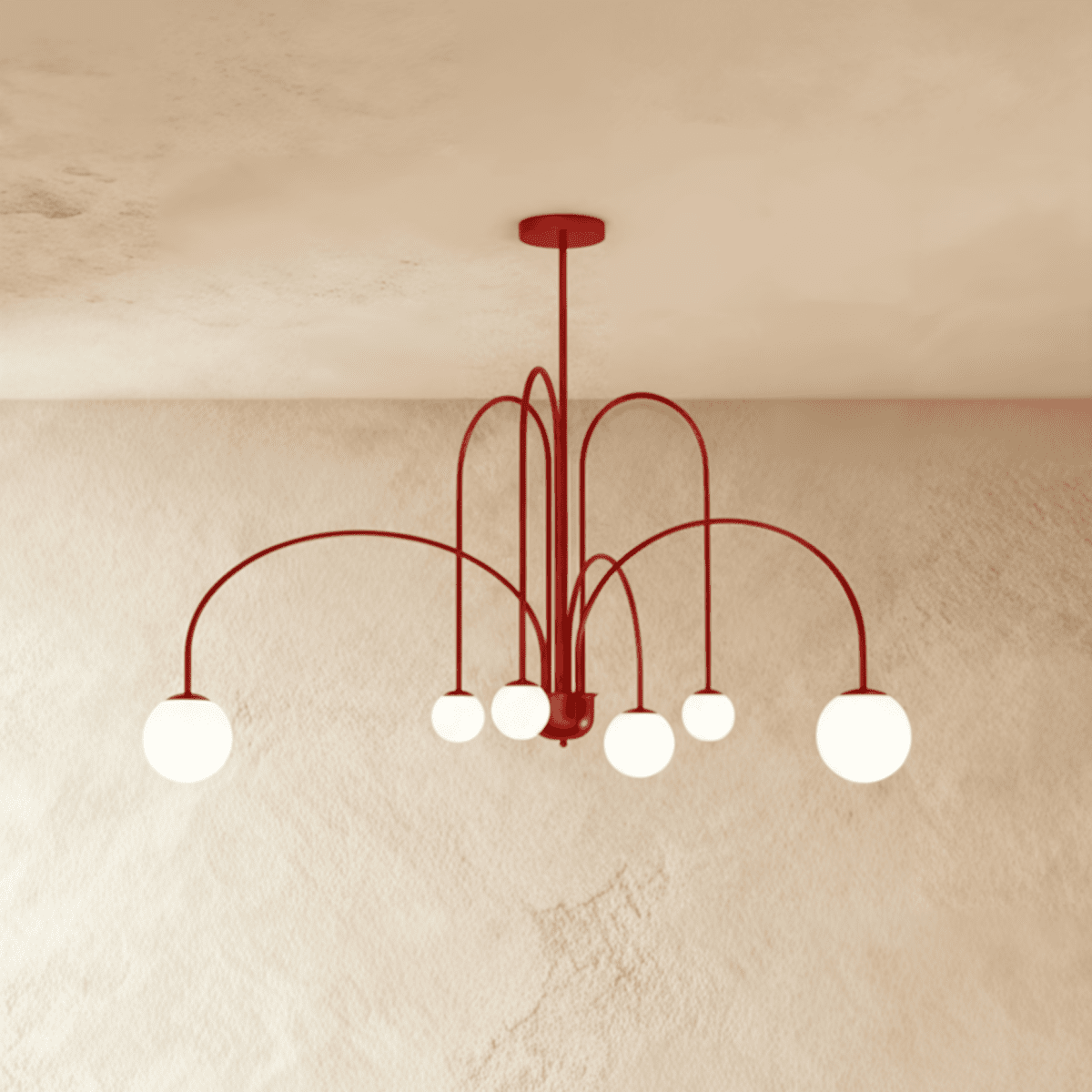 Lustre Éther en verre