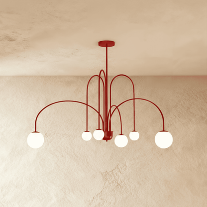 Lustre Éther en verre