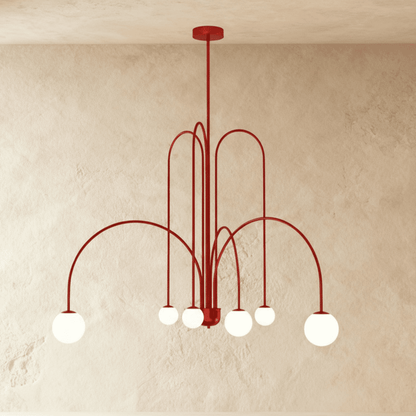 Lustre Éther en verre