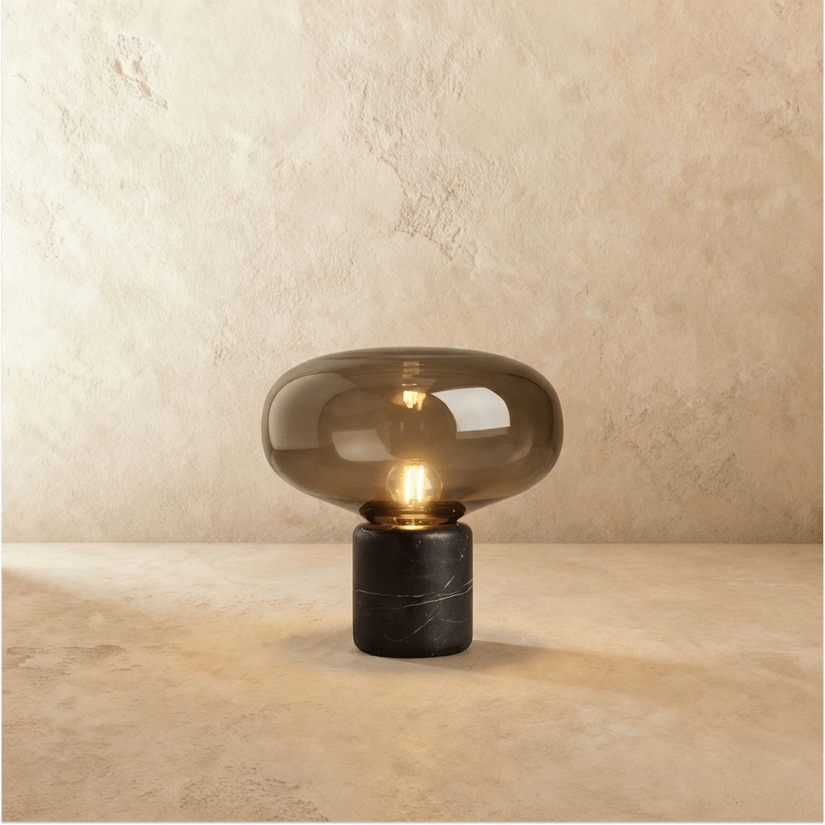 Lampe à poser Plume en marbre