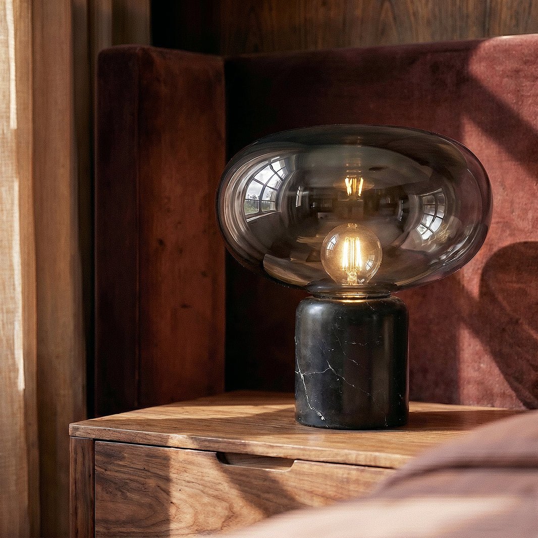 Lampe à poser Plume en marbre