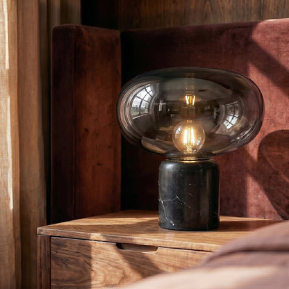 Lampe à poser Plume en marbre