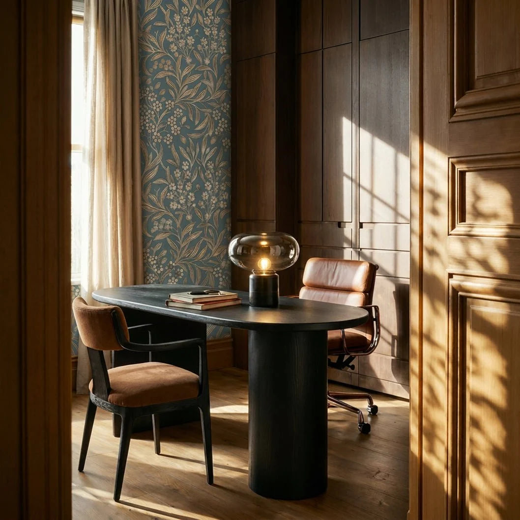Lampe à poser Plume en marbre