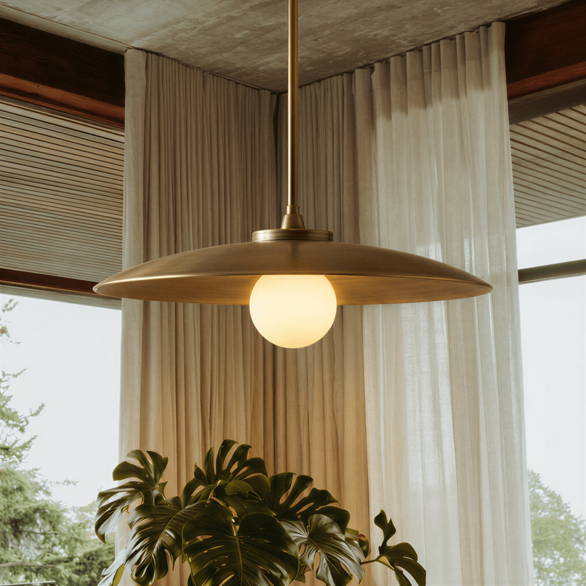 Suspension Galet en laiton
