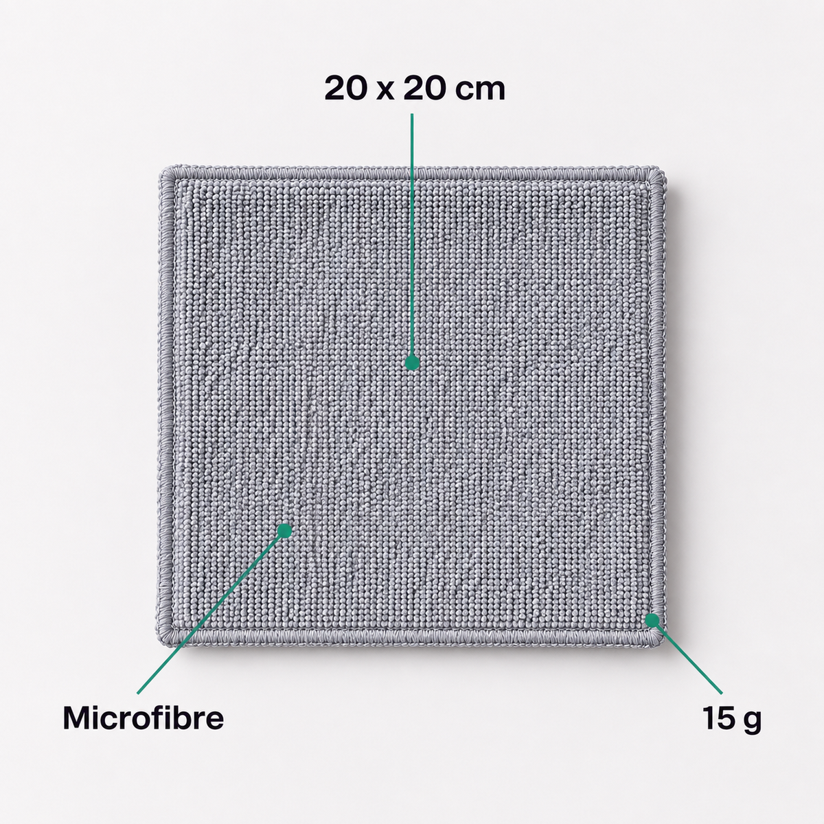 Lingettes microfibre réutilisables – 8