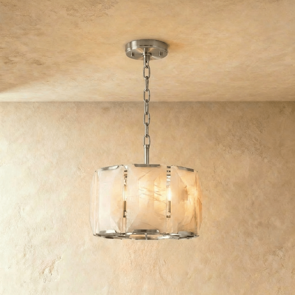 Lustre Tilleul en albâtre