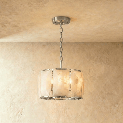 Lustre Tilleul en albâtre