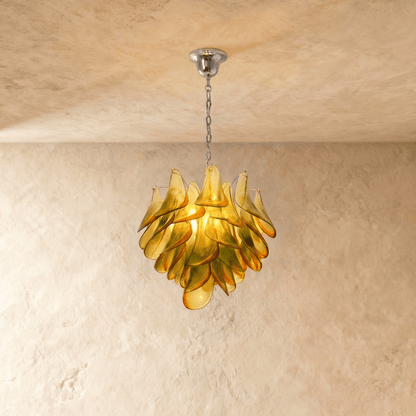 Lustre Corail en verre