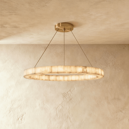 Lustre Calanque en albâtre