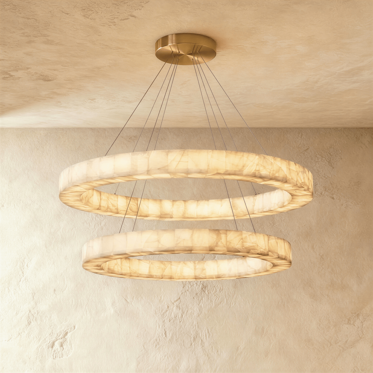 Lustre Calanque en albâtre