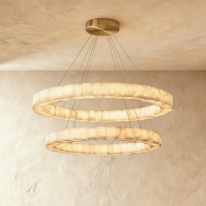 Lustre Calanque en albâtre