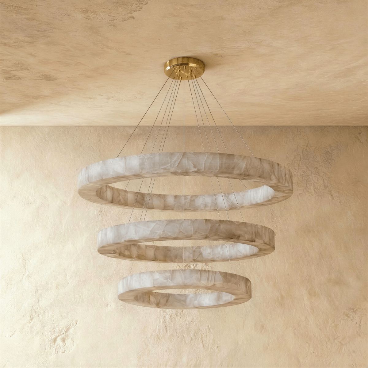 Lustre Calanque en albâtre