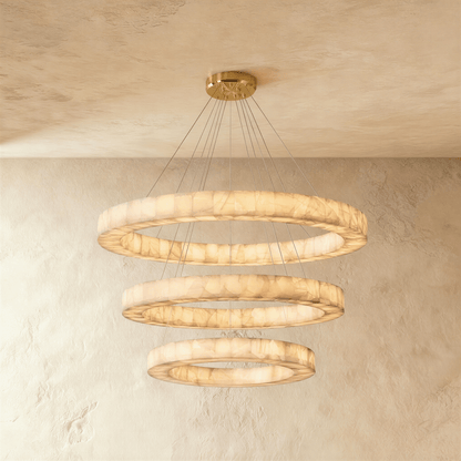 Lustre Calanque en albâtre
