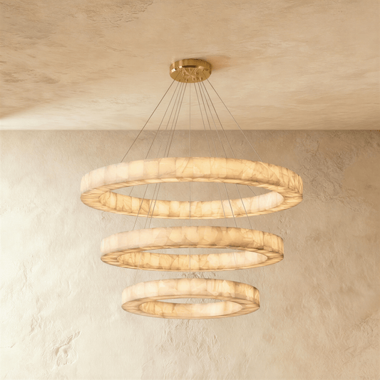 Lustre Calanque en albâtre