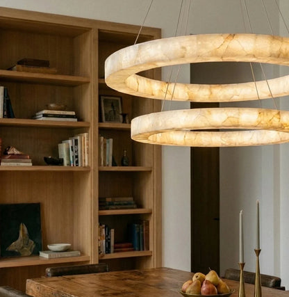Lustre Calanque en albâtre