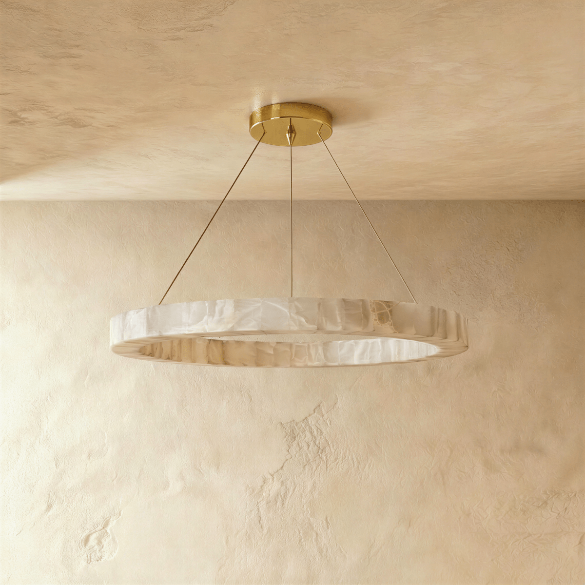 Lustre Calanque en albâtre