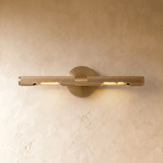 Miroir lumineux Amande en laiton