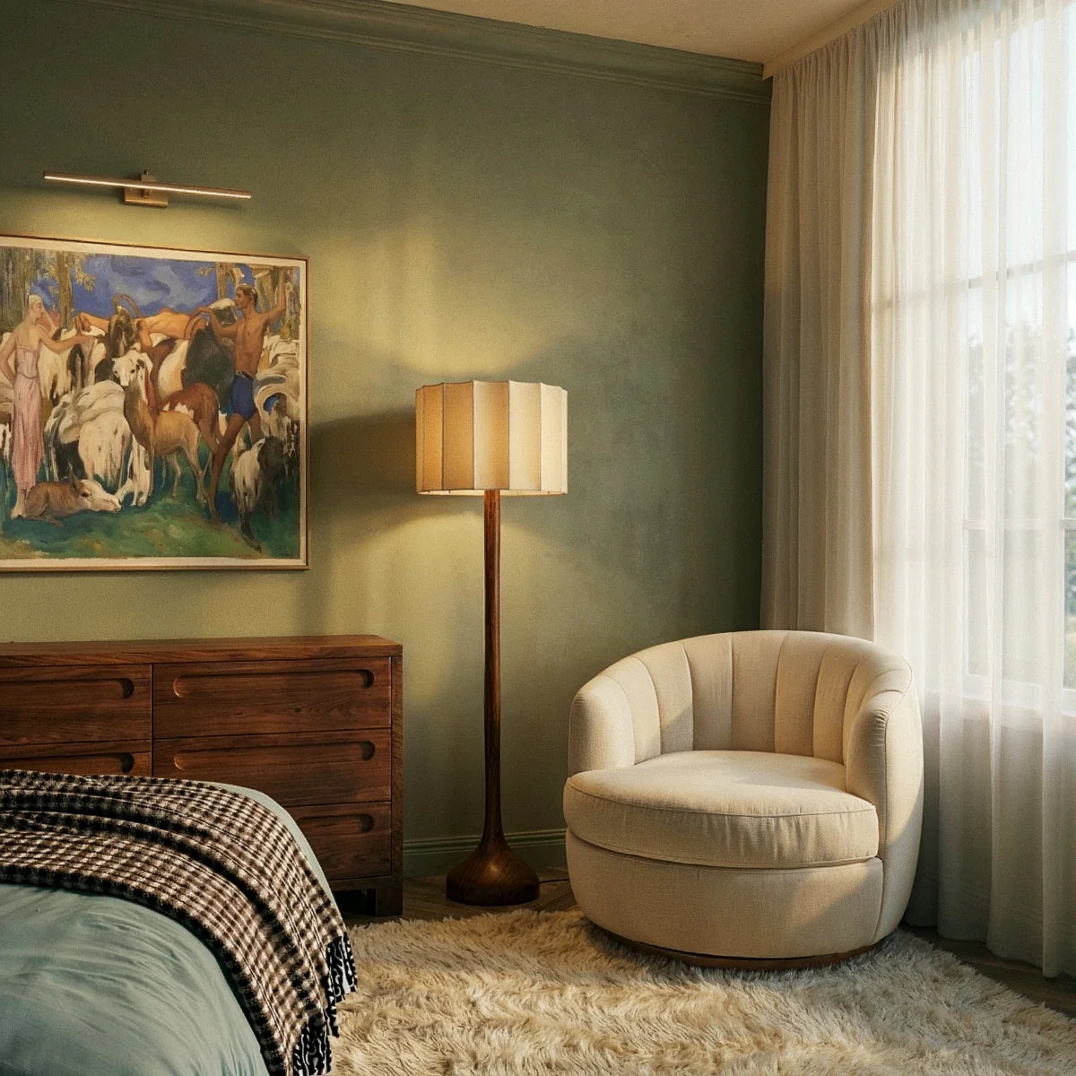 Lampadaire Perle en bois